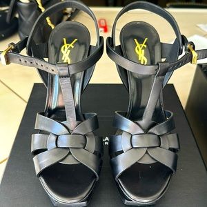 YSL TRIBUTE SANDAL Black Size 37